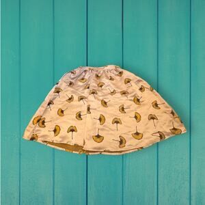 Storm & Marie Skirt NWT Damaged Satin Dandelion Mini Skater Skirt Size 6